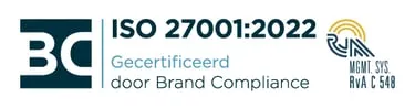 ISO 27001:2022 gecertificeerd (RvA)